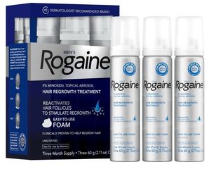 Rogaine Men's 5% Minoxidil Hair Regrowth Treatment Foam 3 Month Supply