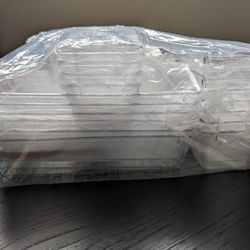 25 PCS Plastic Clear Drawer Organizer