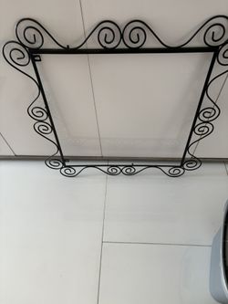Black Metal  Pictures Frame Or For A Mirror