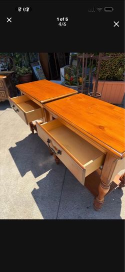Solid wood well made nightstands 28 wide 16 deep 28 tall