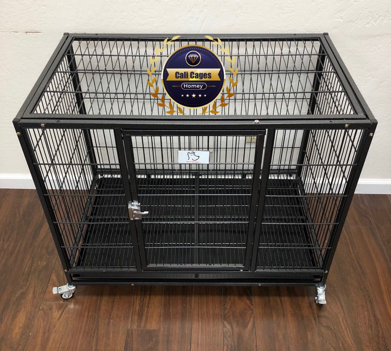 Dog Pet Cage Kennel Size 37” Medium folding With Grid And Tray New In Box 📦