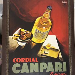 3 Vintage Framed posters 