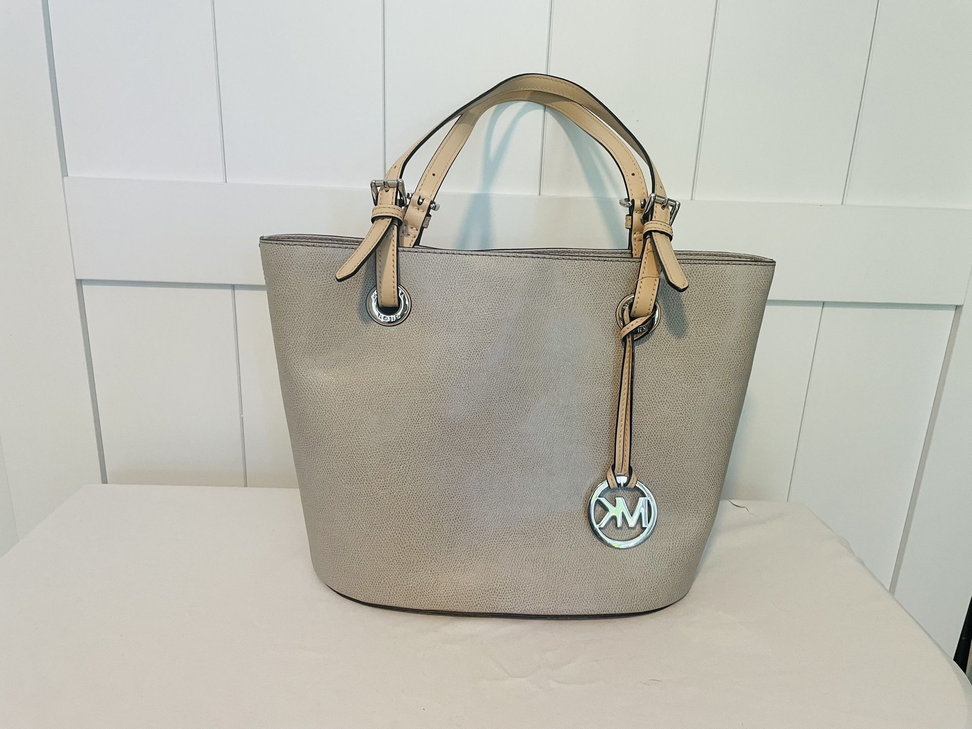 MK Gray Medium Tote Bag