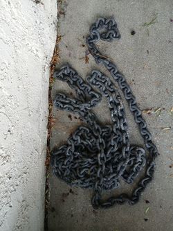 3/8" DIA. X 25 feet High Tension 5400 lbs Steel Chain Body Puller, Construction 