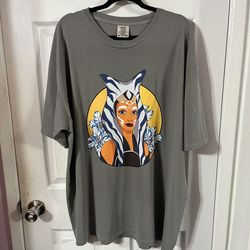 Star Wars: The Clone Wars Ahsoka Gray T-Shirt.  Size 3X.  Brand Comfort  Colors.  Made of 100% Cotton.  Brand new never worn.  Has been hanging in the