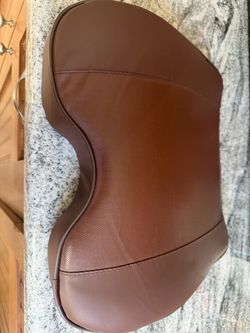 Leather chair lumbar pad