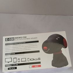 BLACK Snoopy Dog Fashion Cartoon Wireless Bluetooth Paymt Speaker E-100 Wang Cai