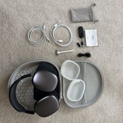Apple AirPods Max – Space Gray + AirFly Pro + Aux Cable + Hard Case + Full Bundle