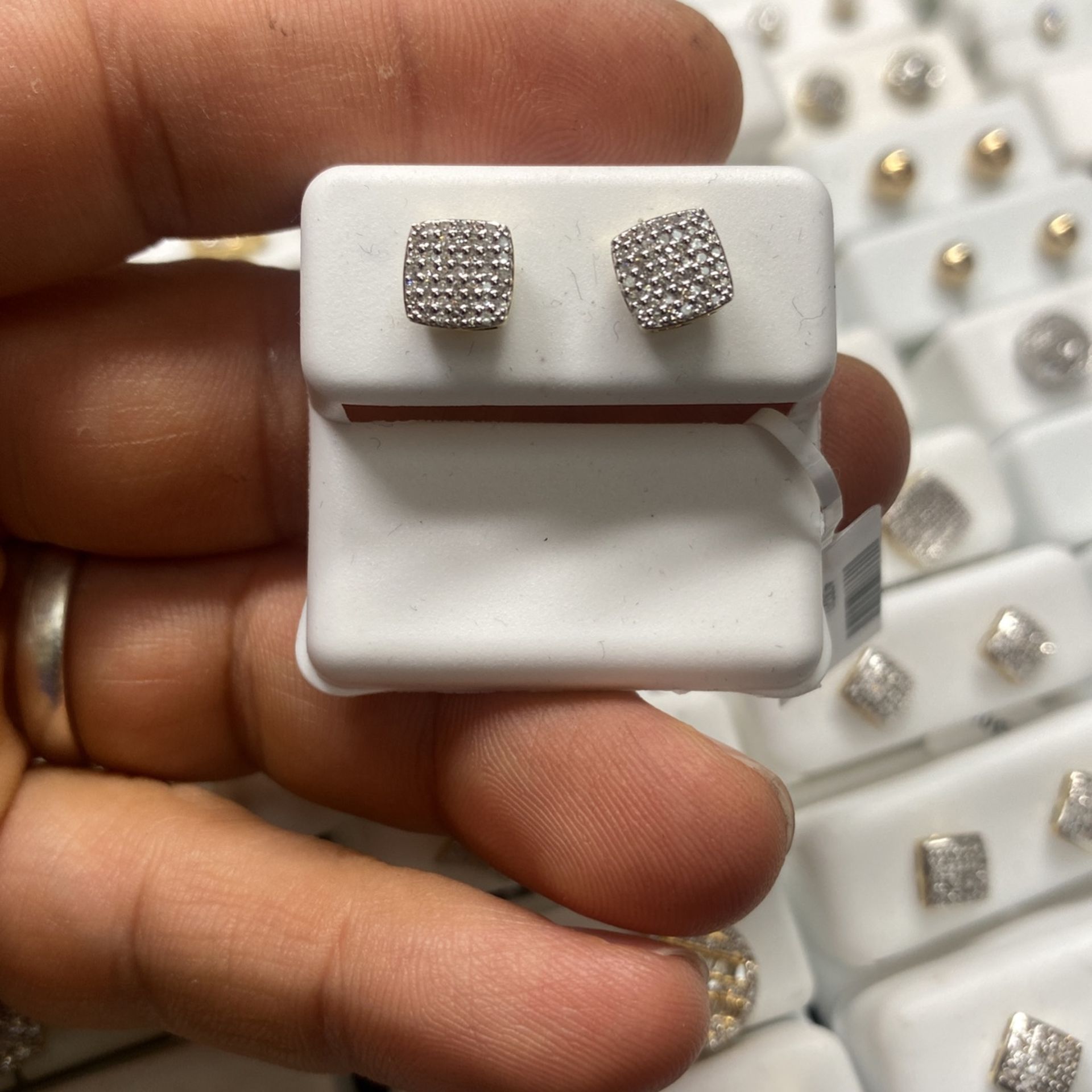Real Gold Real Diamond Earrings