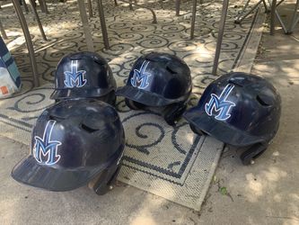 Navy blue Easton large batting helmets