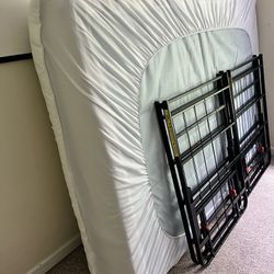 Bedframe And Full Size Bed 