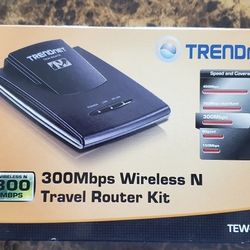 Trendnet 300 Mbps Wireless N Travel Router Kit TEW-654TR