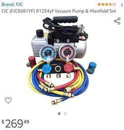 Ac Vacuum Pump And Manifold Gages