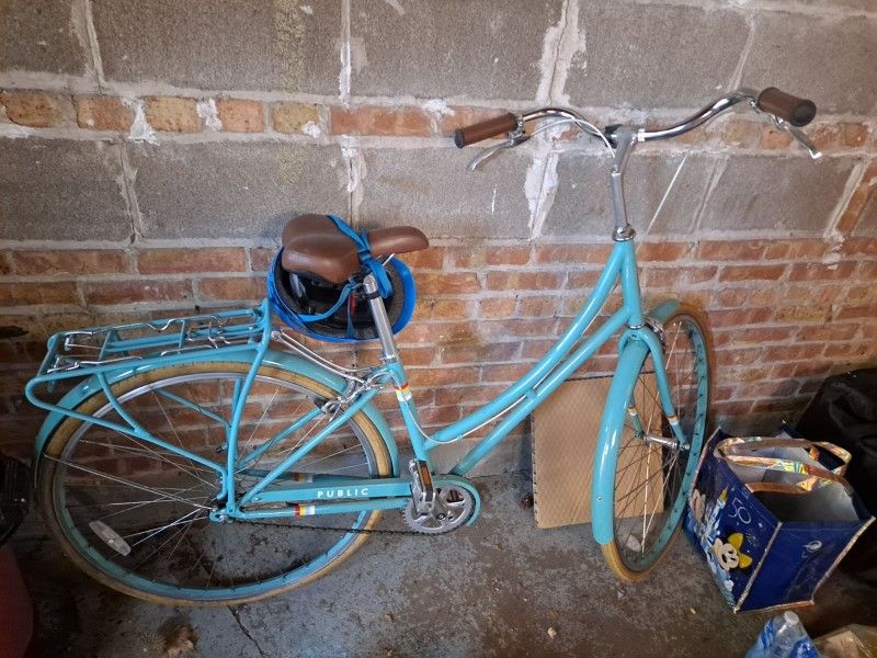 Public Bikes C7i Mixte Bicycle - Aqua Blue