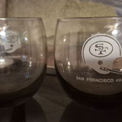 49er NFL glass cups