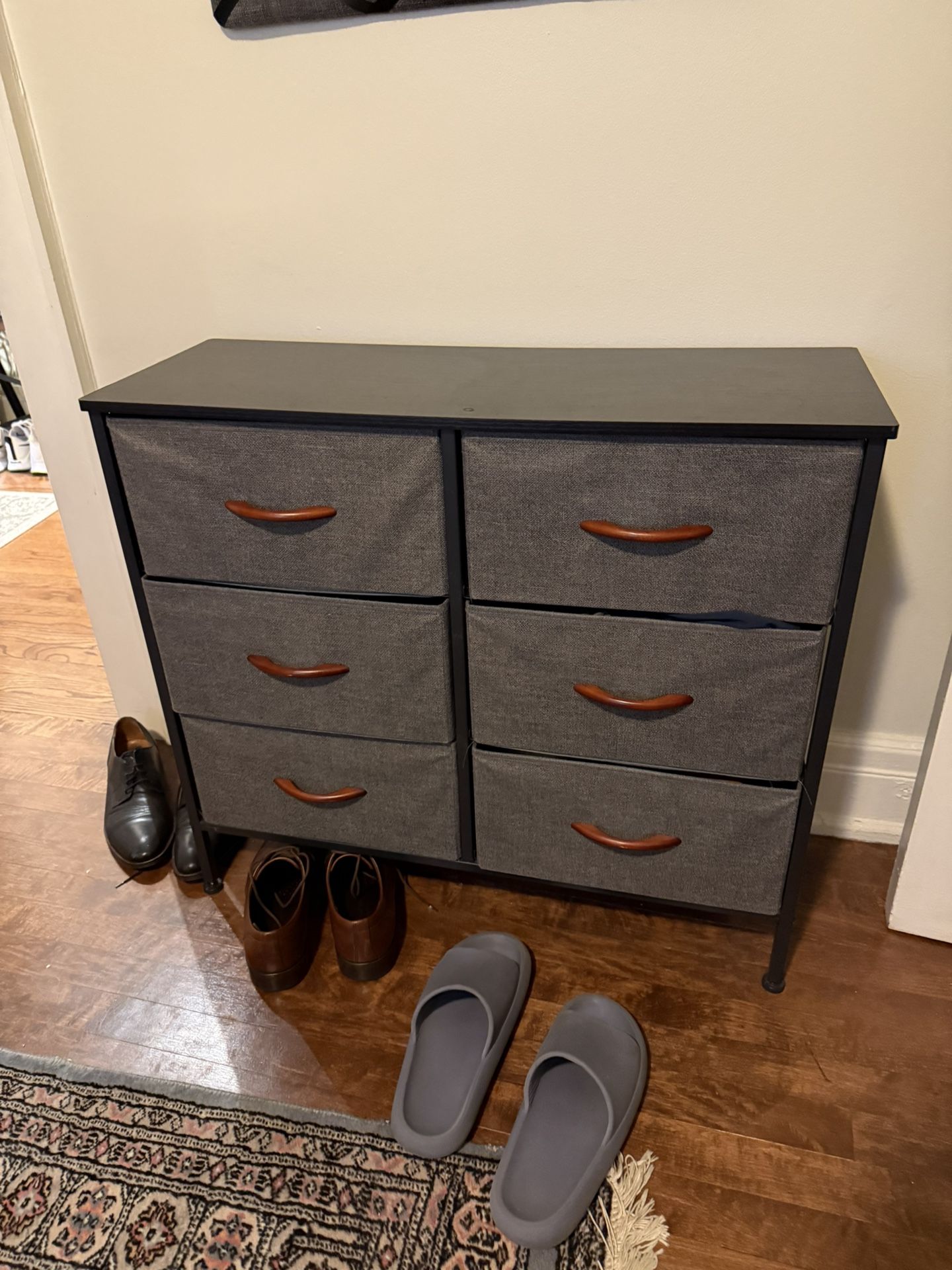 Grey Fabric Dresser