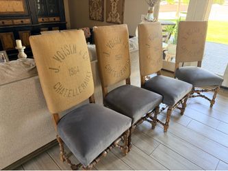 Restoration hardware chairs x4