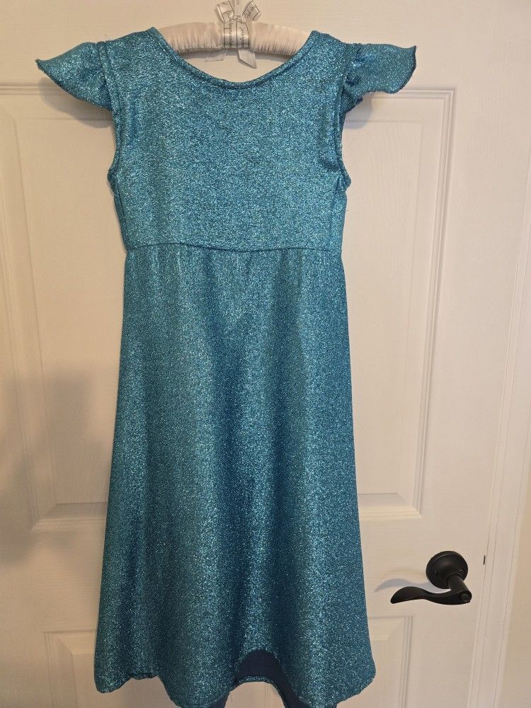 Girls Elsa Dress New Size 7-8 Handmade