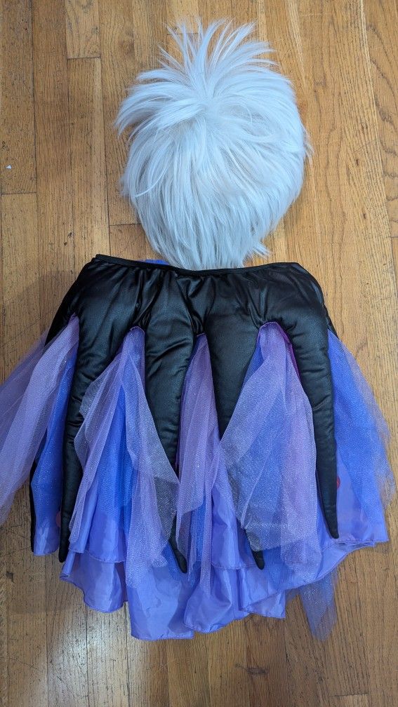 Disney The Little Mermaid Ursula Skirt And Wig Halloween Costume Adults And Teens
