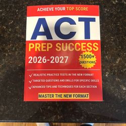 Brand New 2026-2027 Act Prep Book