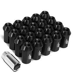 Aluminum M12 x 1.5 20Pcs L: 45mm Open-End Lug Nut w/Adapter