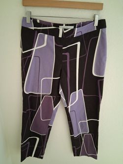 MaxMara Modern Art Purple Pants
