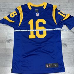 Jared Goff Los Angeles Rams Jersey Mens Small Blue Nike #16