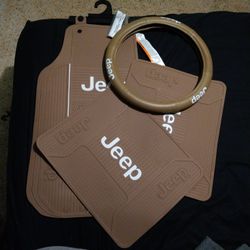 Jeep Floor Mats And Steering Wheel Cover