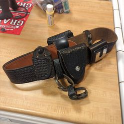 Police leather belt