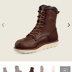SIZE 7 RED WING TRACTION TRED WATERPROOF LEATHER SOFT TOE BOOTS BRAND NEW
