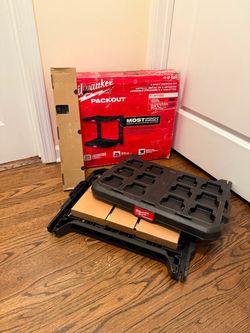 PACKOUT 22.3 in. Black Resin Racking Kit with Metal Reinforced Frame and Integrated Handle