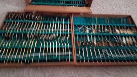 Brass lit of flatware