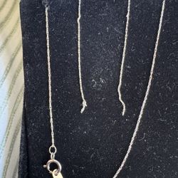 10kt White Gold Chain