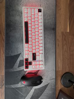 RGB Mechanical gaming Keyboard And Mouse and Hyperx Wrist Pad