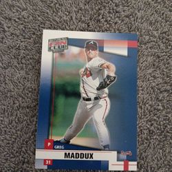 Greg Maddox Baseball Trading Card