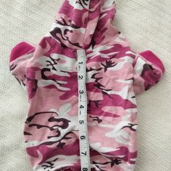 Small Pink Animal Print Hoodie