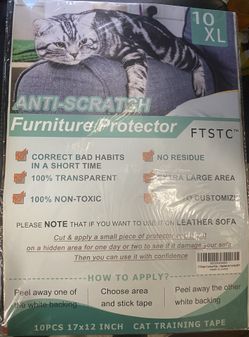 Anti-scratch furniture, protector lot of 5 cat training, tape size 10 XL