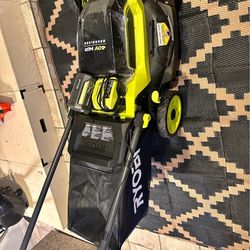 RYOBI ONE+ HP 18V Brushless 20 in. Cordless Battery Walk Behind Push Lawn Mower