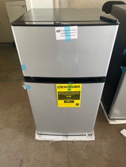 HOMLUX 3.5 cu. ft. Manual Defrost Mini Upright Freezer in Stainless with Dual Door Adjustable Shelves Dorm Refrigerator Home