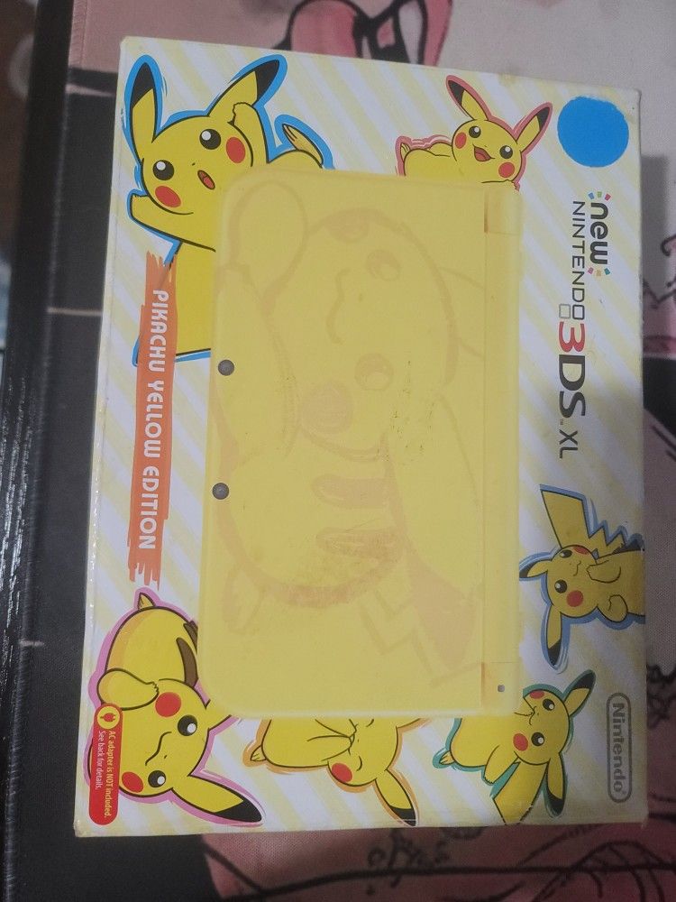 Nintendo New 3DS XL Pikachu Yellow Edition Handheld Console - Yellow
