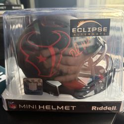 Deshaun Watson Signed Texans Eclipse Speed Mini Helmet Beckett BAS Auto