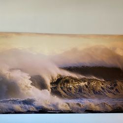 Ocean Photo on Canvas, Winter Swell NJ