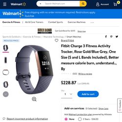 Fitbit Charge3 Advance Fitness Tracker