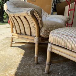 Bernd Munzebrock Lounge Chair & Ottoman by McGuire