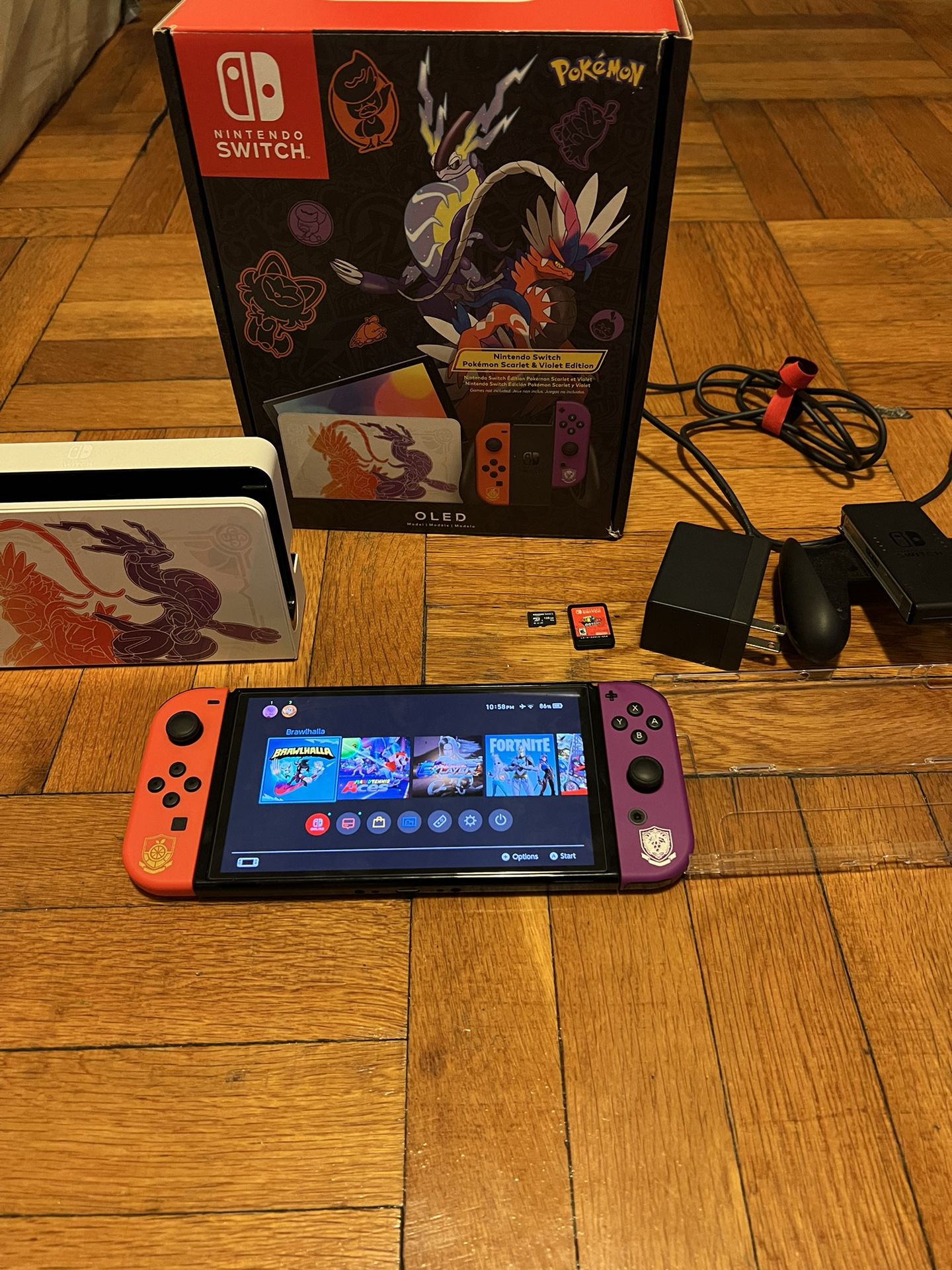Console Nintendo Switch OLED Pokémon Scarlet & Violet Edition [ Edição  Especial ]