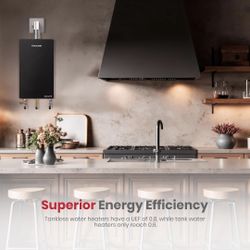 GASLAND Gasmart E Propane Tankless Gas Water Heater, Up to 4.7 GPM 110000 BTU Indoor Installation Instant Residential On-demand Hot Water Heater, CE42