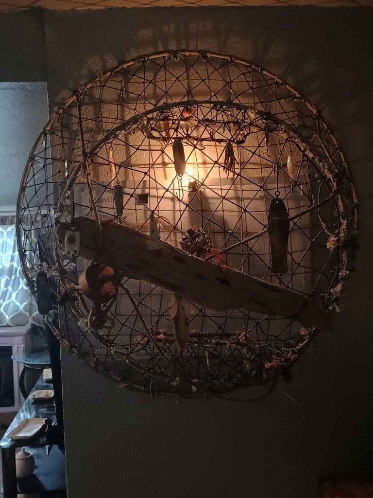 Vintage Crab Pot Decor