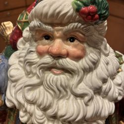 Fitz and Floyd Classics St Nick Collection Santa Cookie Jar