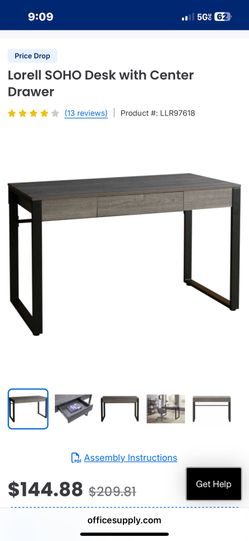 NEW/ Unopened Box -LORELL DESK WITH DRAWER