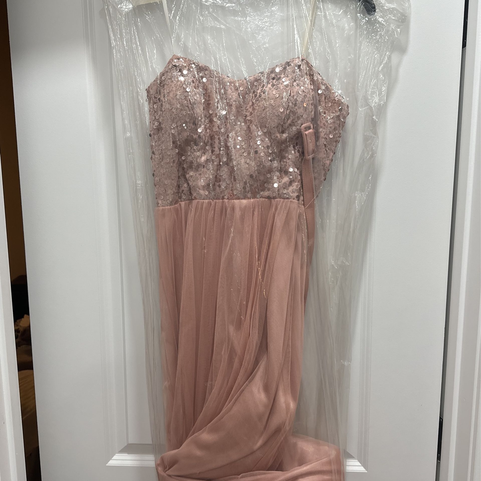 Pink Full Length Gown